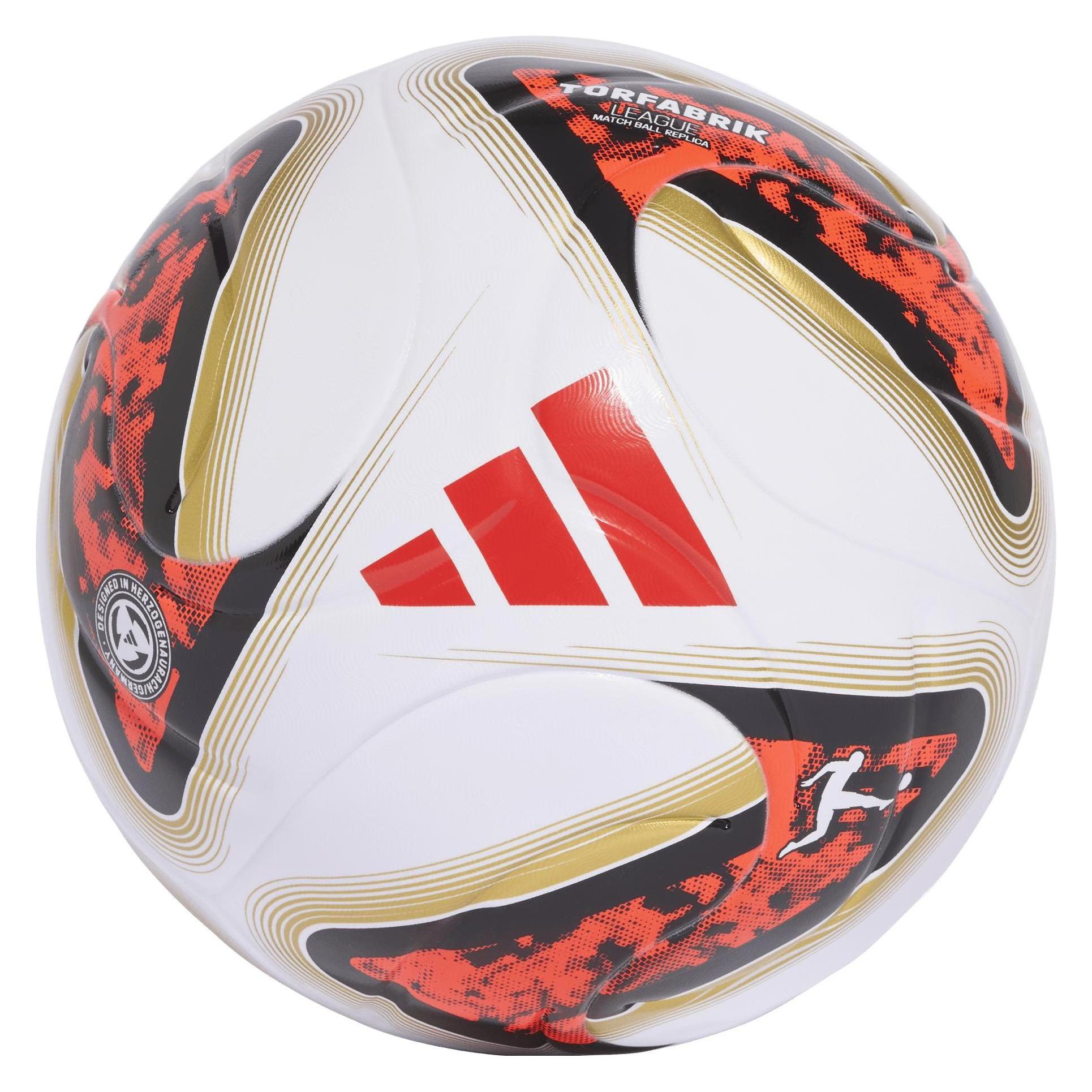 Adidas Fussball Bundesliga League Torfabrik Grösse 5, weiss (5) (HY5057_5)
