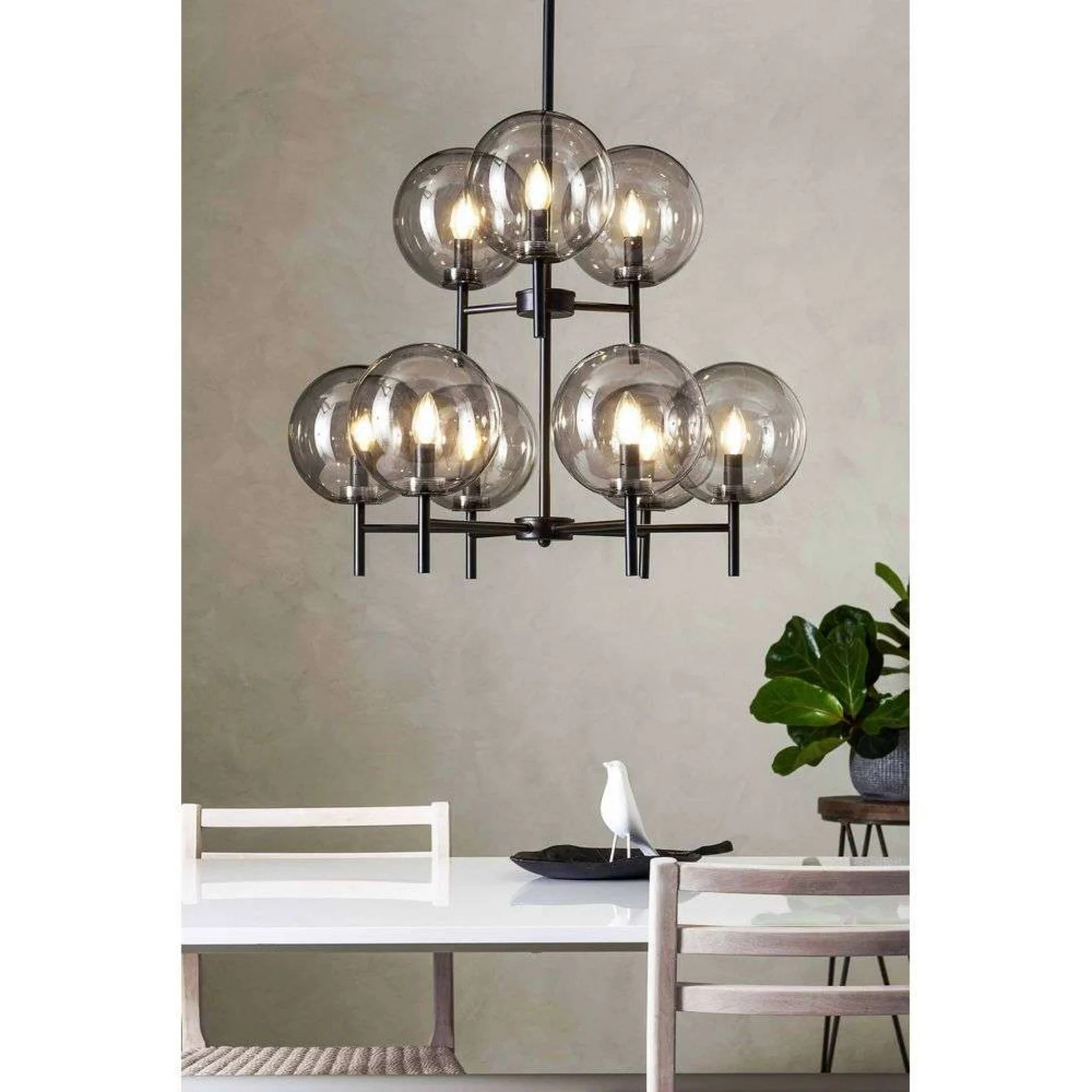 Markslöjd Hanglamp Zwart/Rook - Metaal - LED - Dome vorm