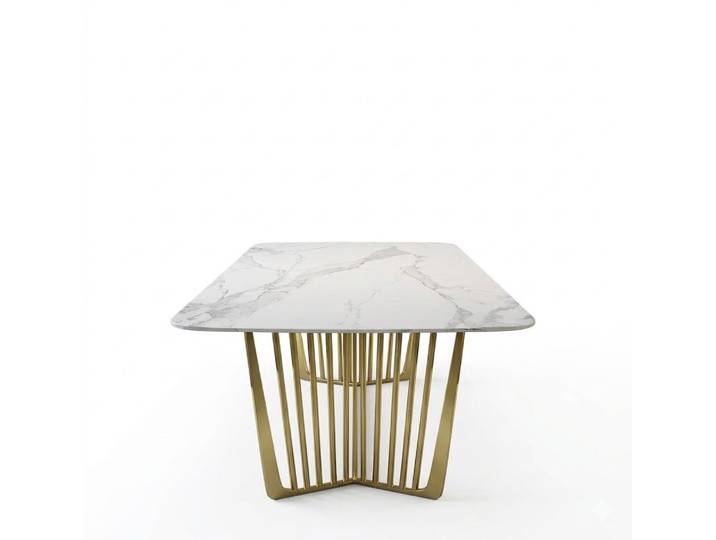JVmoebel Esstisch Tische Esszimmer Tisch Metall Esszimmertisch Moderner Möbel Sofort (Esstisch), Made in Europa