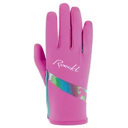 Roeckl Kapriole Kinder Reithandschuhe deep pink, Größe: 4