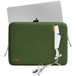 Tech-Protect Defender Laptoptasche 15-16 - Grün (16", Universal), Notebooktasche, Grün