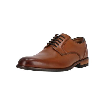 Schnürschuh CLARKS "CraftArlo", Herren, Gr. 40, braun, Leder, Schuhe Schnürschuh, mit gezielter Dämpfung für optimalen Komfort