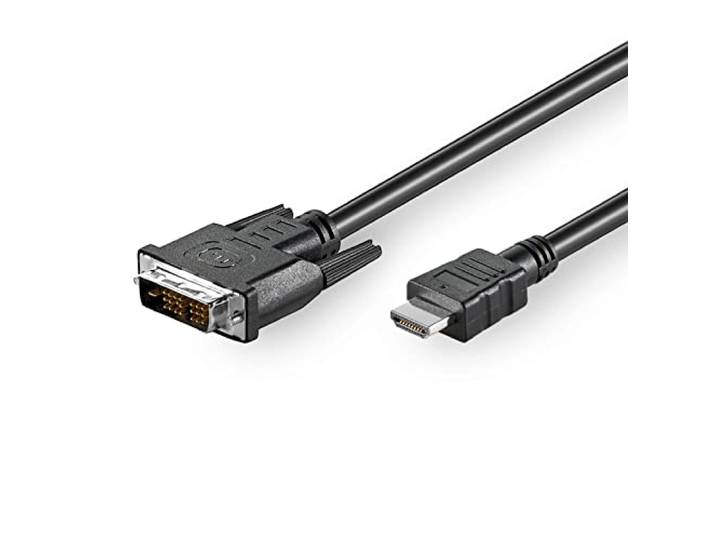 Goobay 50580 DVI-D/HDMI-kabel, vernikkeld