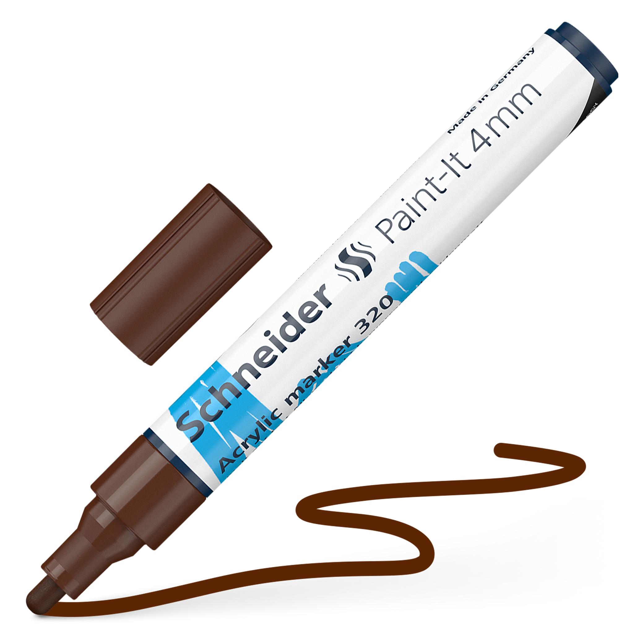 Schneider Acrylmarker Paint-It 320 4mm braun (1x) (120207)