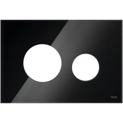Tece loop Blende für WC-Betätigungsplatte Glas schwarz glänzend, 9240674 9240674