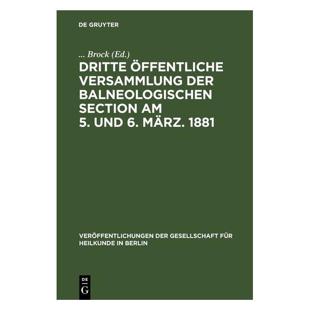De Gruyter Dritte öffentliche Versammlung der baln (67782393)