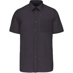 Kariban Herren Popeline Hemd 'Ace' kurzarm K551 zinc S