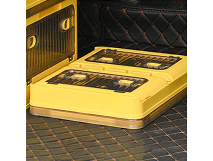 Boîte de rangement pliante de grande capacité HLZS-2X-organisateur en plastique épaissi empilable, boîte pliante en plastique Tr