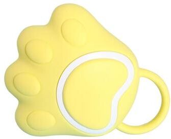 Everyday Crate Silicone Scalp Massager Brush Cat Claw Shampoo Scrubber For Hair And Body yellow