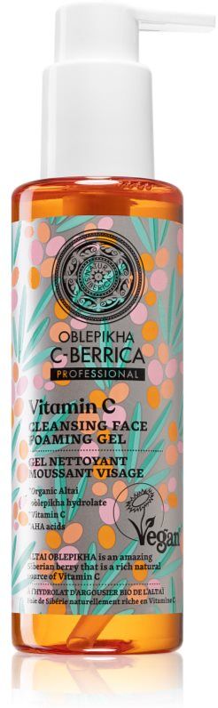 Natura Siberica Oblepikha C-Berrica Reinigungsschaumgel für das Gesicht 145 ml
