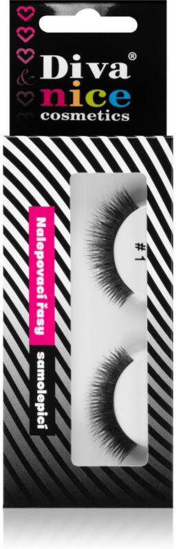 Diva & Nice Cosmetics Accessories Lashes stick-on eyelashes from human hair No. 1 1 pc