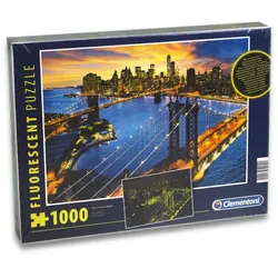 Clementoni 97240 -  Puzzle - New York bei Nacht (fluoreszierend, 1000 Teile)