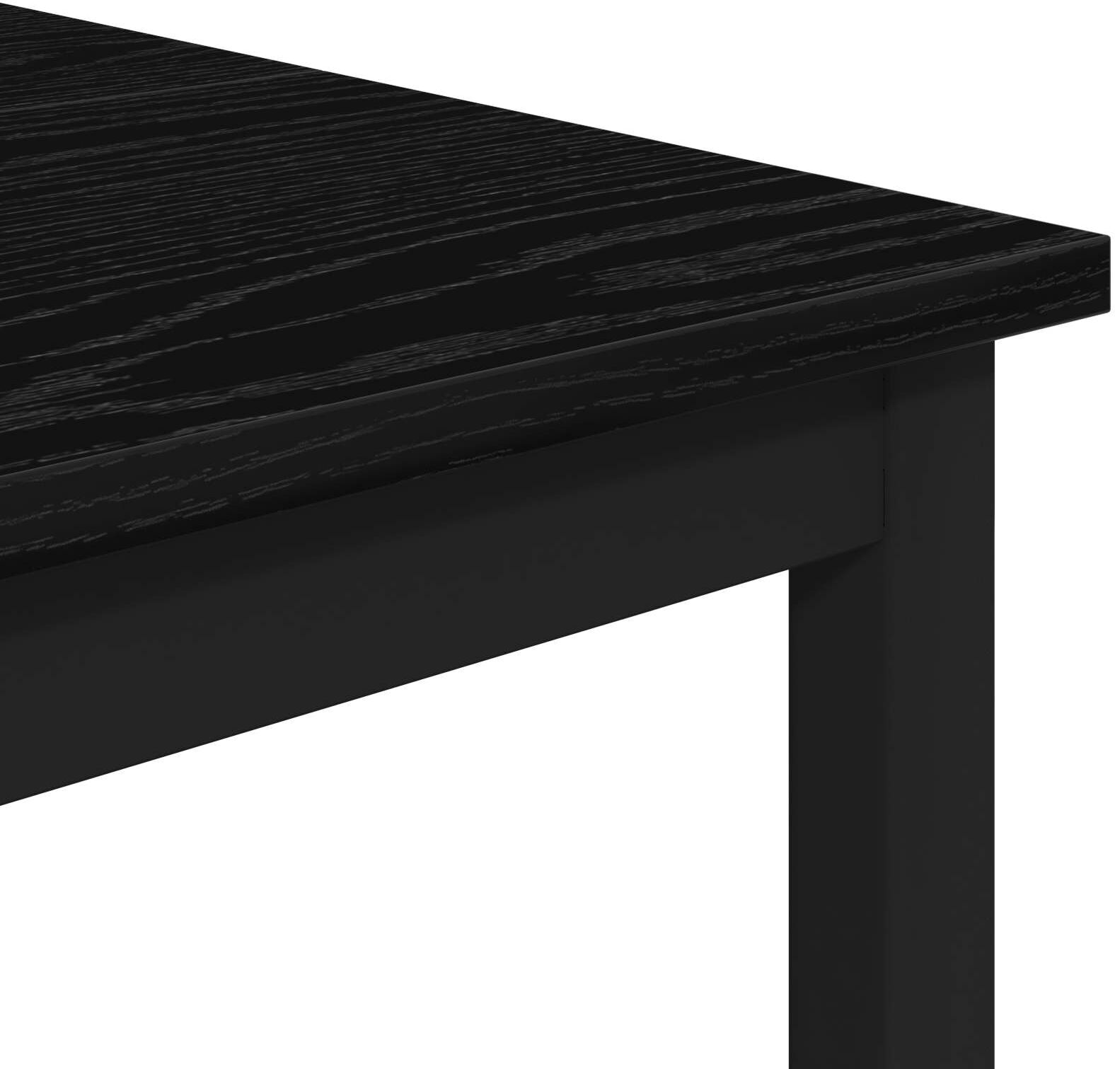 vidaXL Table de bar 52 x 52 x 90 cm Bois d'ingénierie Chêne noir