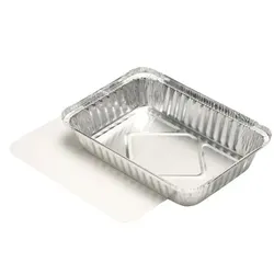 Starpak 10 X 10 Schalen, Alu + Einlegedeckel, PE-beschichtet eckig 0,8 l 4 cm x 15 cm x 21,4 cm