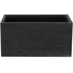 BLUMENTOPF schwarz rechteckig 60/29/30 cm Myra