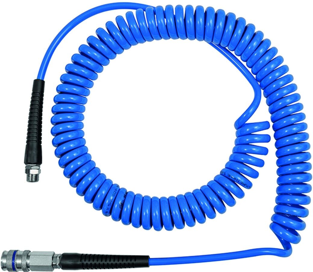 Riegler Spiralschlauch-Stahlkupplung-Set, PU, Schlauch-Ã¸ 10x6,5, 3,0 m (SP10300PUSSK)