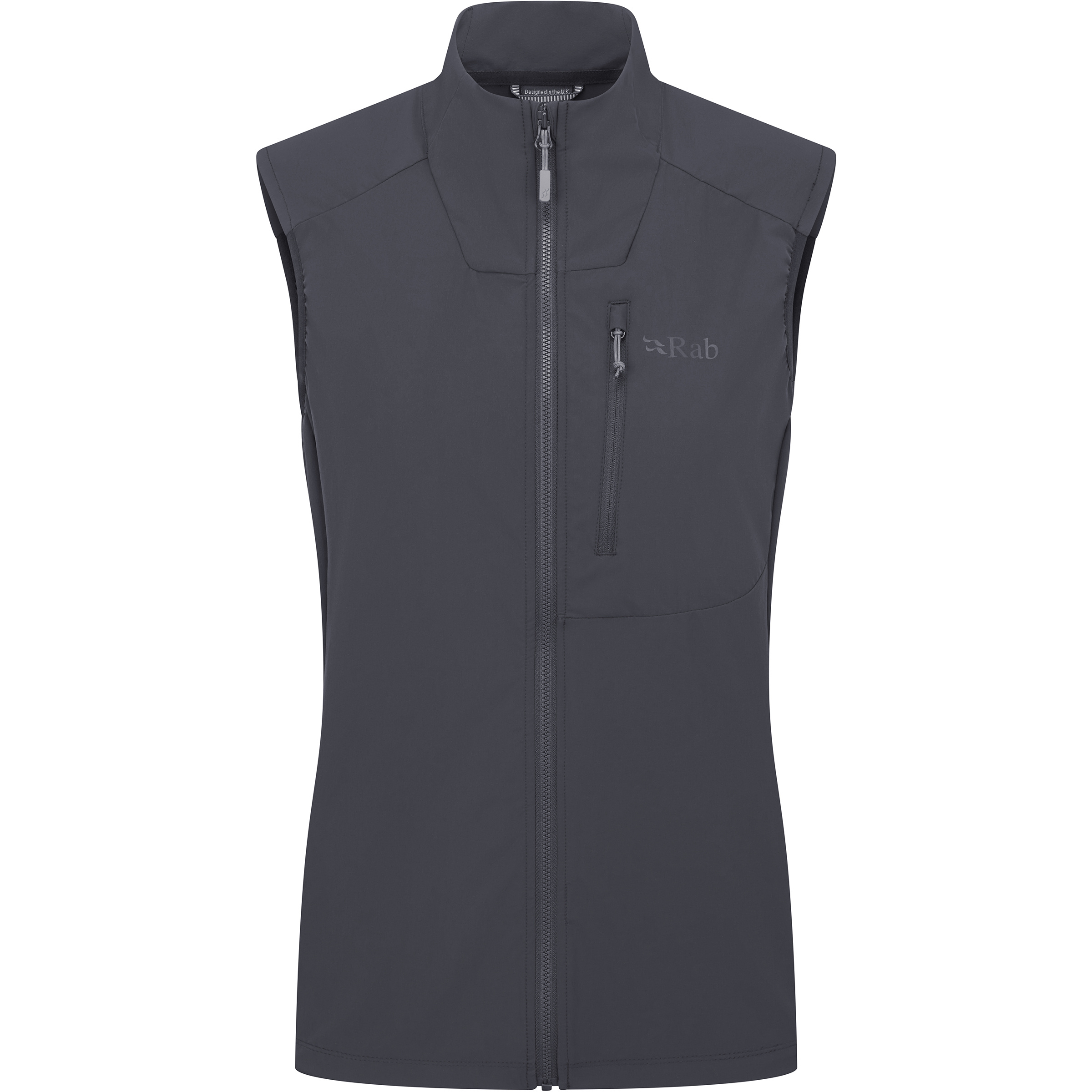 Rab Borealis Weste Damen Softshellwesten grau Größe XS Trekking Klein verpackbar Wasserabweisend
