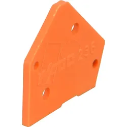 WAGO 236-600 - Abschlussplatte orange