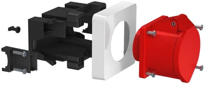 OBO Bettermann Boîte d'encastrement pour appareil CEE 32A 71GDCEE32 (6119485)