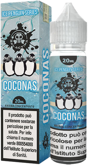 Galactika Coconas Pinguini Liquido Shot 20ml Cocco Ananas Ghiaccio