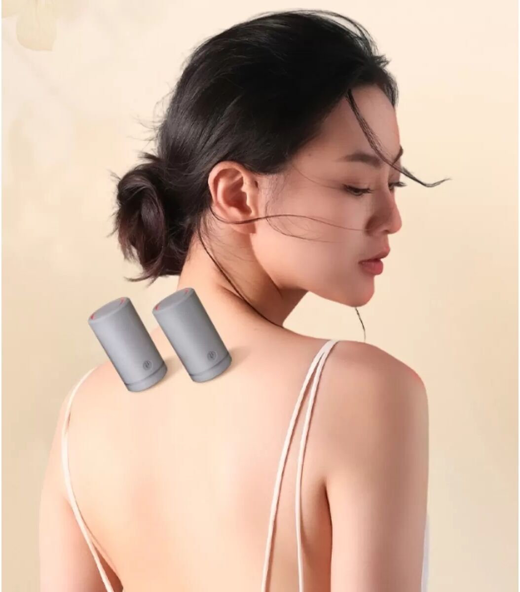 INF Meridianmassage-Schröpfkopf mit Unterdruckpulsation – Tragbares elektrisches Schröpfgerät, wiederaufladbarer