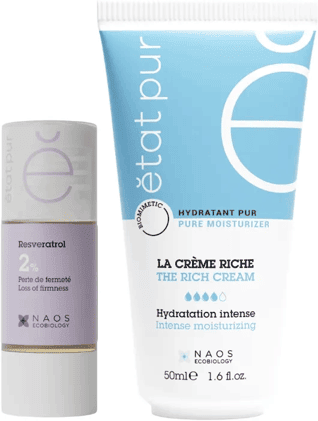 Etat Pur Routine Proage Antiossidante Crema Idratante Ricca 50 ml + Siero Resveratrolo Antiossidante Anti età 15 ml