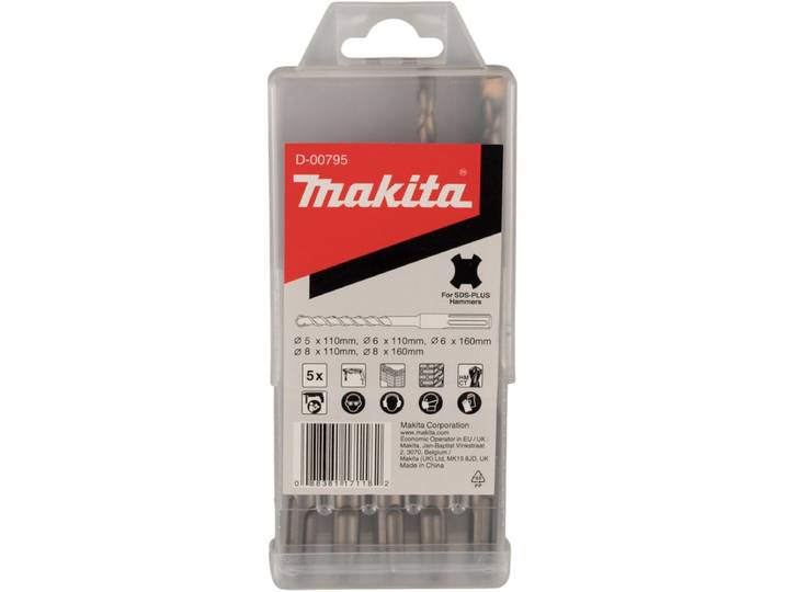 Makita D-00795 B2S: Betonboorset SDS-Plus 5-delig