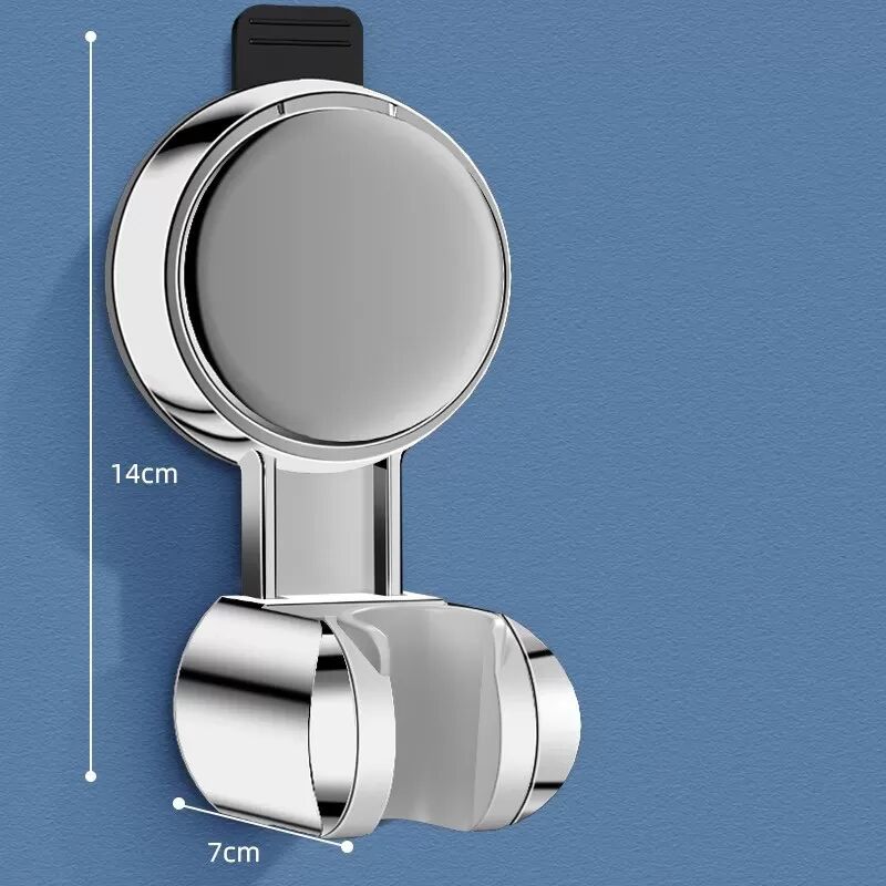 INF Support de pomme de douche à ventouse amélioré Argent