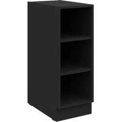 Küchen Unterschrank Regal 30 cm Schwarz Küchenzeile Küche SIENA / MONZA / ARONA