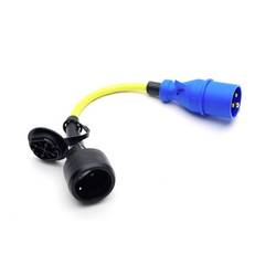 Victron Energy SHP307700260 CEE Stecker auf Schutzkontakt-Kupplung Adapterkabel Kabellänge 2 m