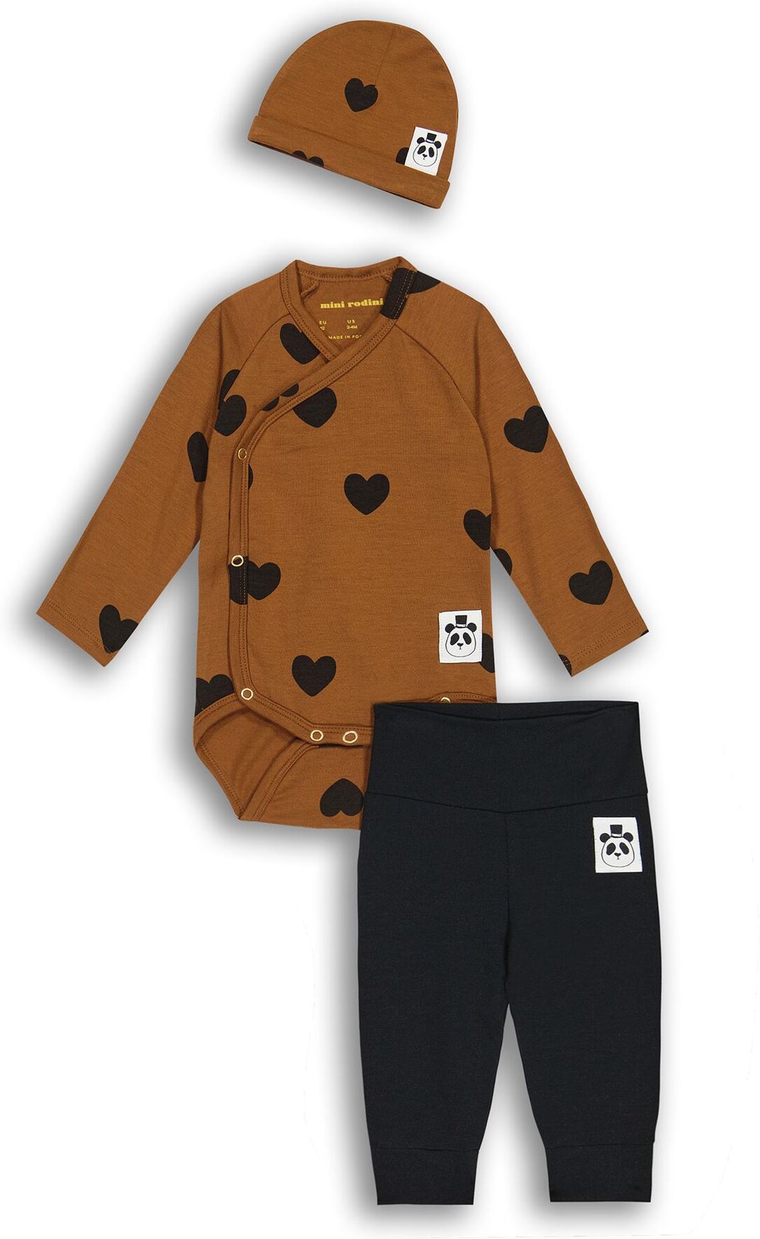 Mini Rodini Set para bebé Chica Marrón 0,2 Chica