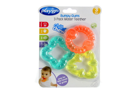Playgro Set van 3 verkoelende bijtringen