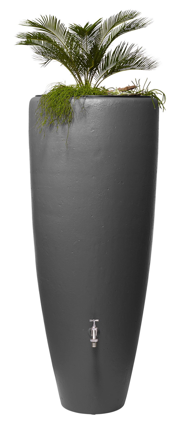 GRAFOTTOGMBH 2in1 Wasserbehälter 300 L graphite grey m. Pflanzsch. 16950345