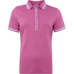 Cross Polo Nostalgia II Pique mit Knopfleiste, fuchsia