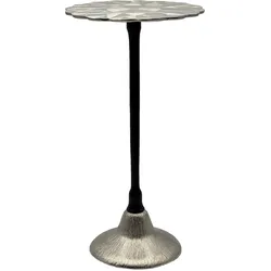 FineBuy, Couchtisch + Beistelltisch, Beistelltisch Aluminium Anstelltisch Metall Wohnzimmertisch Dekotisch Couchtisch (29 x 54 cm)