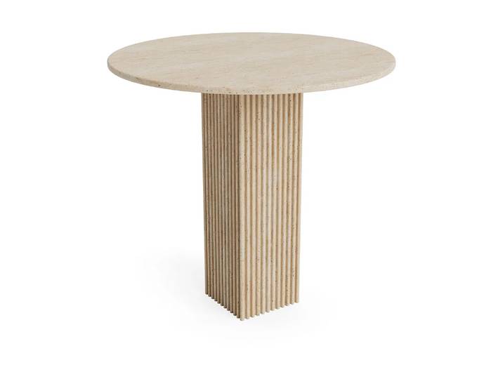 NORR11 Soho Esstisch Beige, Ø80 cm