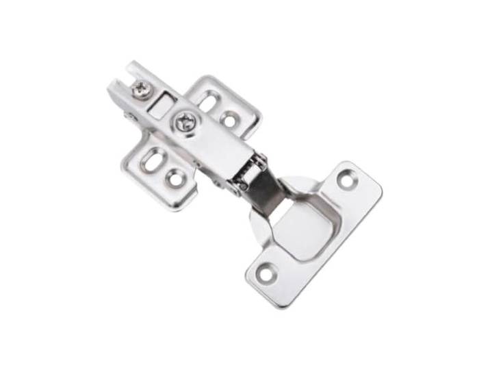 Schrankscharnier Mit Soft-Close-Funktion For Kleiderschrank Und Küche Soft-Close-Dämpfungsmechanismus, Oberflächenmontage aus gebürstetem Metall, inklusive 6 Befestigungsschrauben(20pcs)