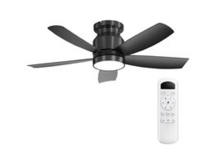 Ventilateur de plafond de 106 cm avec éclairage LED 18 W télécommande 5 pales
