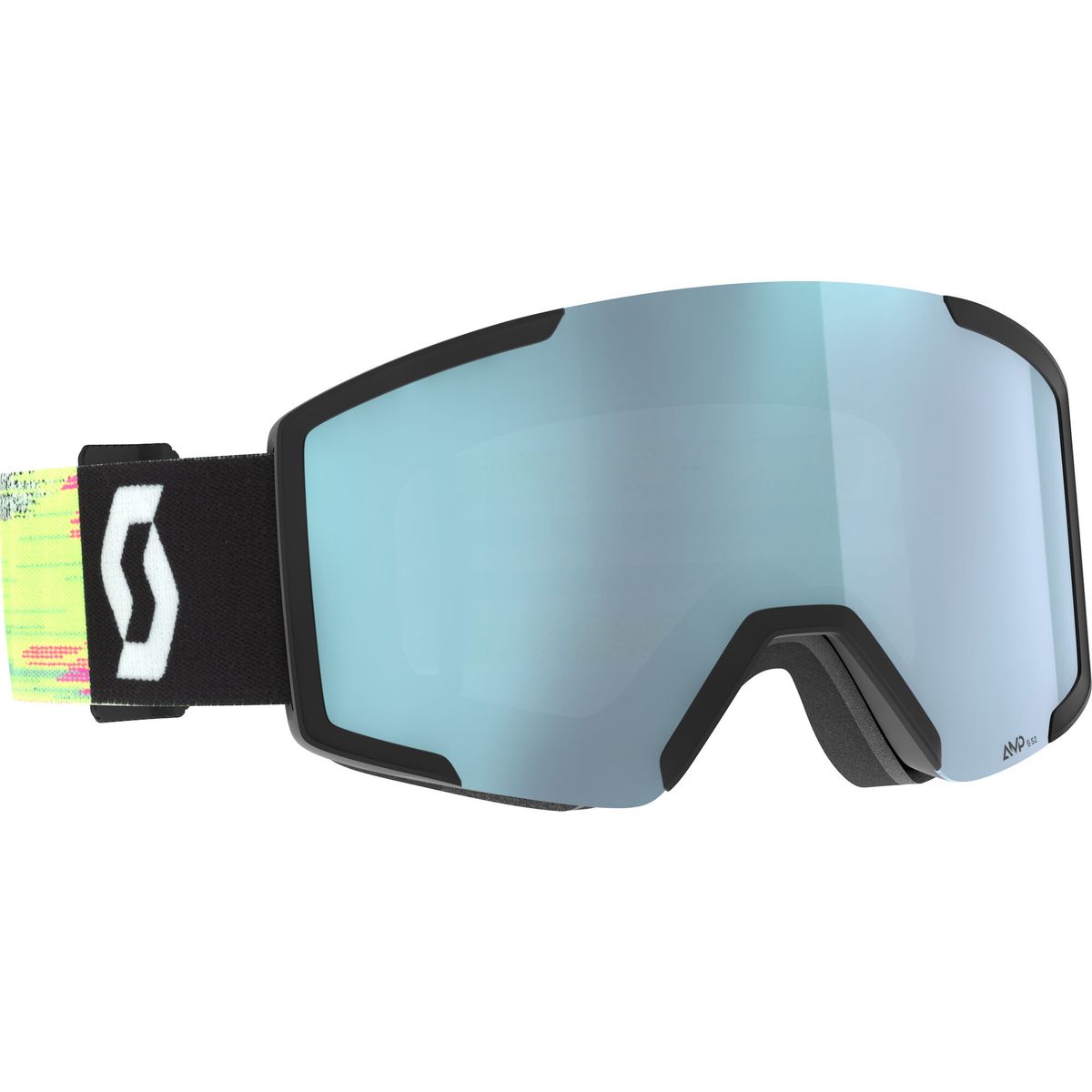 Scott Goggle Shield + Extra Lens black/neon yellow - amp ice chrome s2 (4755) 4245454755372