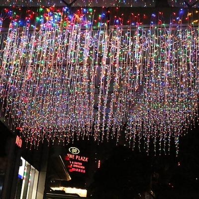 Eiszapfen-Dekorvorhang-Lichterkette 4M - 120 LED Außen Fensterdekorationen für Feengarten Party-Dekor