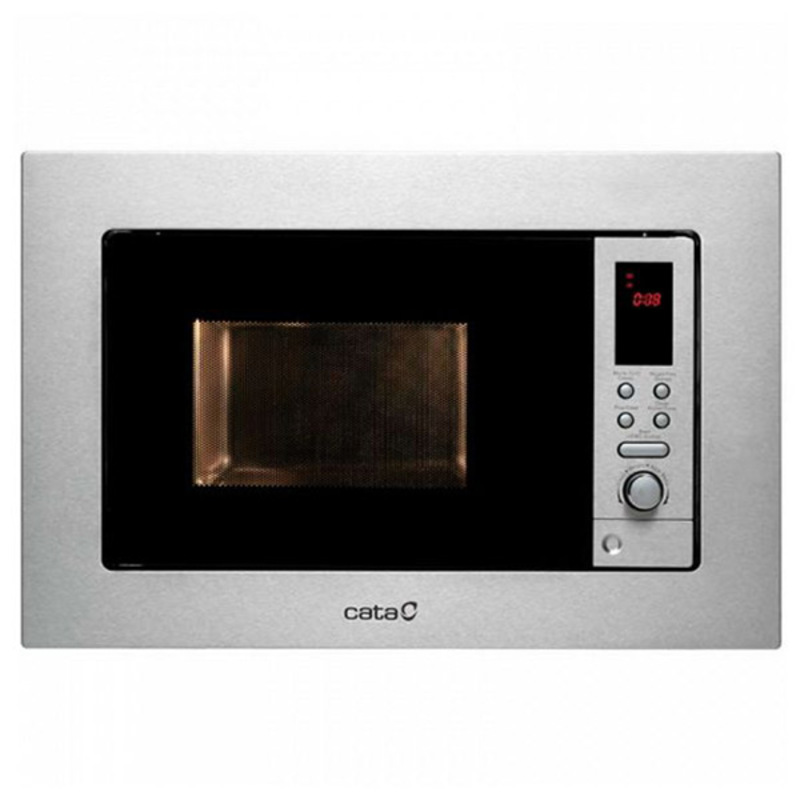 CATA MC 20 D, Integriert, 20 l, 800 W, Eingebautes Display, Tasten, Drehregler, Edelstahl