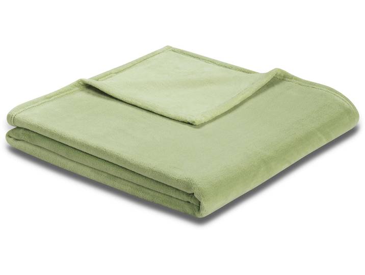 Wohndecke BIEDERLACK King Fleece , grün (mint), B:150cm L:200cm, Polyester, Wohndecken, Wohndecke, leicht, Kuscheldecke