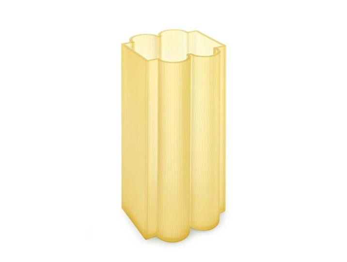 KARTELL vase OKRA H 34 cm (Jaune - PMMA recyclé)