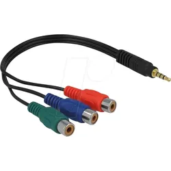 DELOCK 62499 - Klinken Stecker auf 3x Cinch Buchse