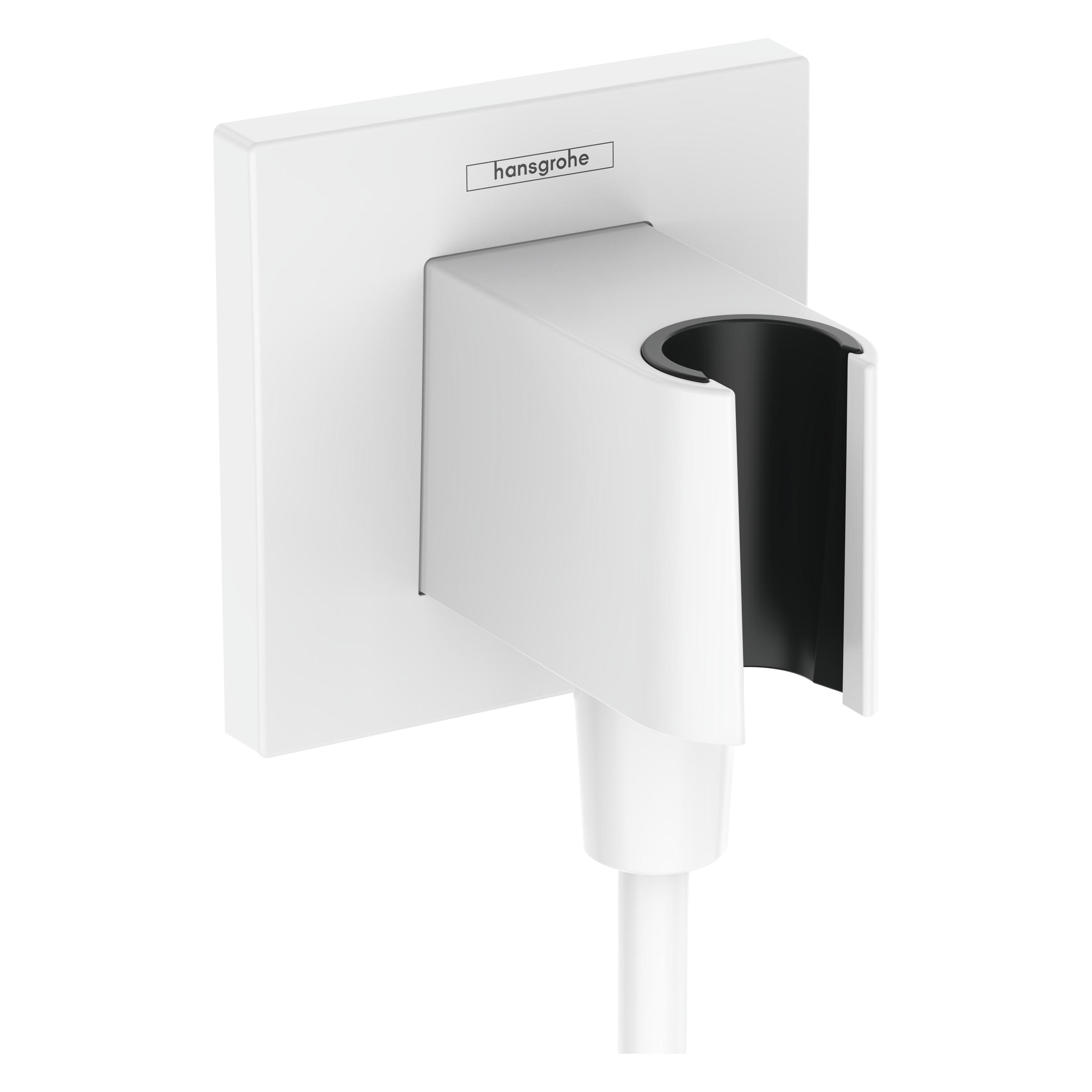 hansgrohe HG Wandanschluss FixFit E mit Brausehalter mattweiss (26889700)