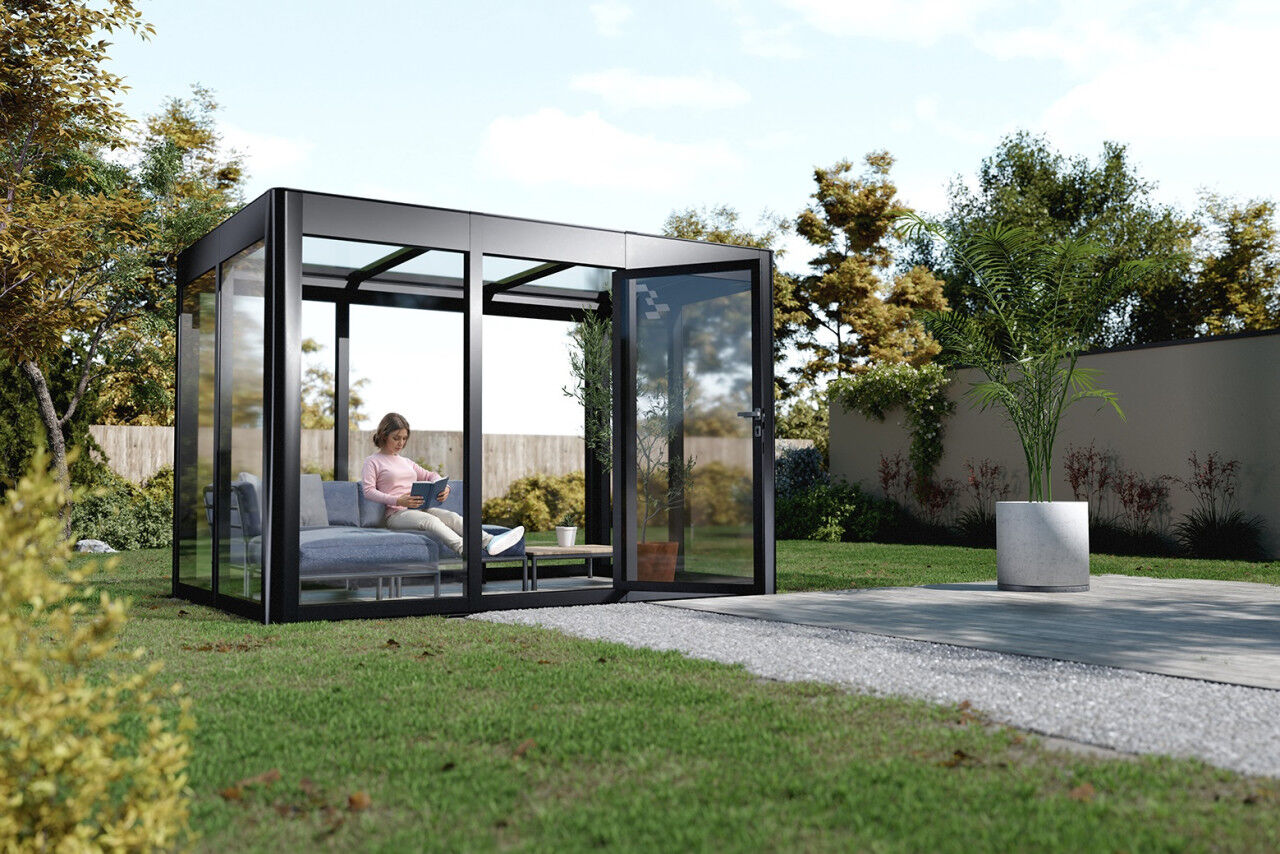 SunElements SunGarden Gartenhaus Infinity 3.2 338 x 233 cm anthrazit-metallic