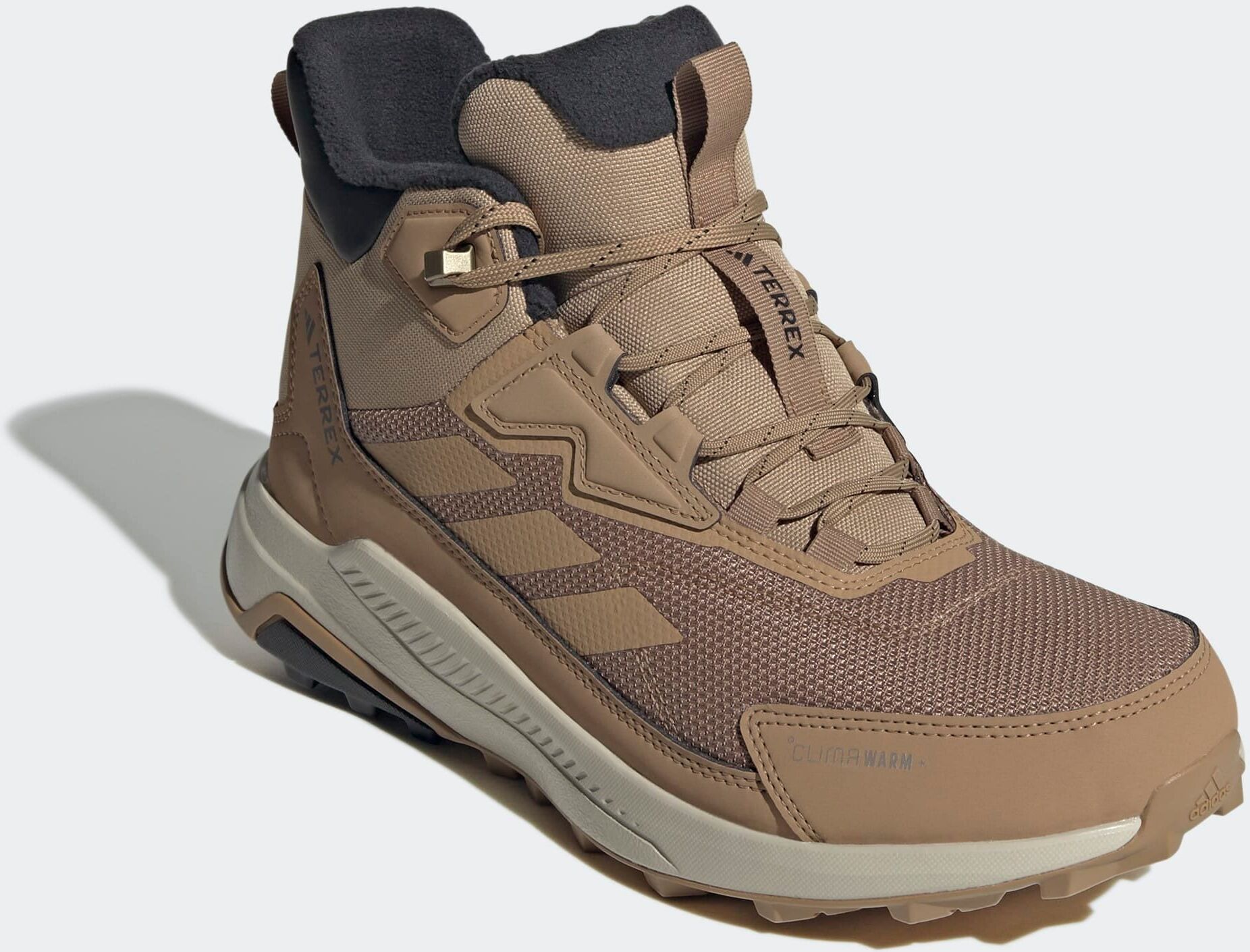 Winterstiefel ADIDAS TERREX "ANYLANDER CLIMAWARM+", Herren, Gr. 48, schwarz (cardboard, cardboard, core schwarz), Synthetik, Textil, Schuhe Winterstiefel, doublé cardboard, cardboard, core schwarz 48