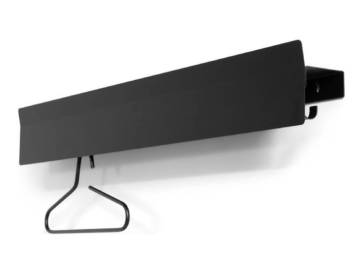 Designer Wandgarderobe Salino - Schwarz - Luxusbetten24