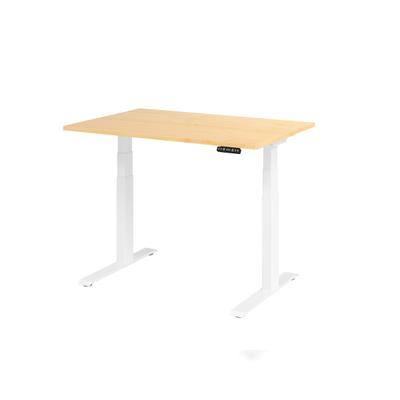 Hammerbacher-Sitz-Steh-Schreibtisch el.120x80cm Ahorn/Weiß-VXDKB12/3/W