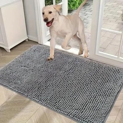 Uplifted Finds Microfiber Muddy Paws Dog Doormat High Performance Absorbent & Quick Drying Pet Mat 50 X 80 Cm